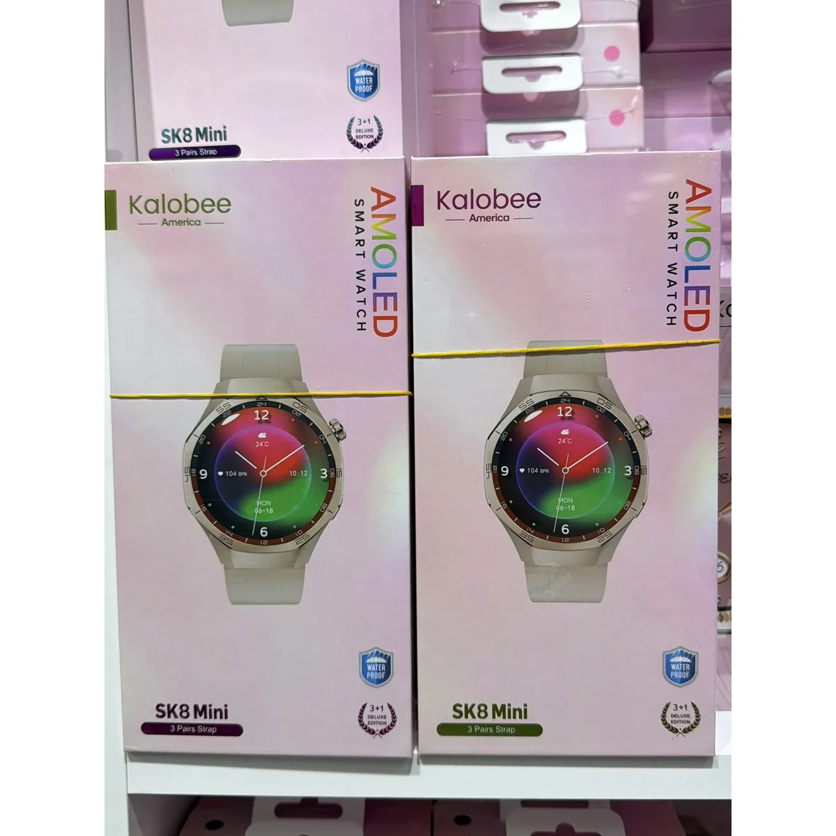 AMOLED Ekranlı Mini Akıllı Saat SK8 Mini, 3 Kordonlu