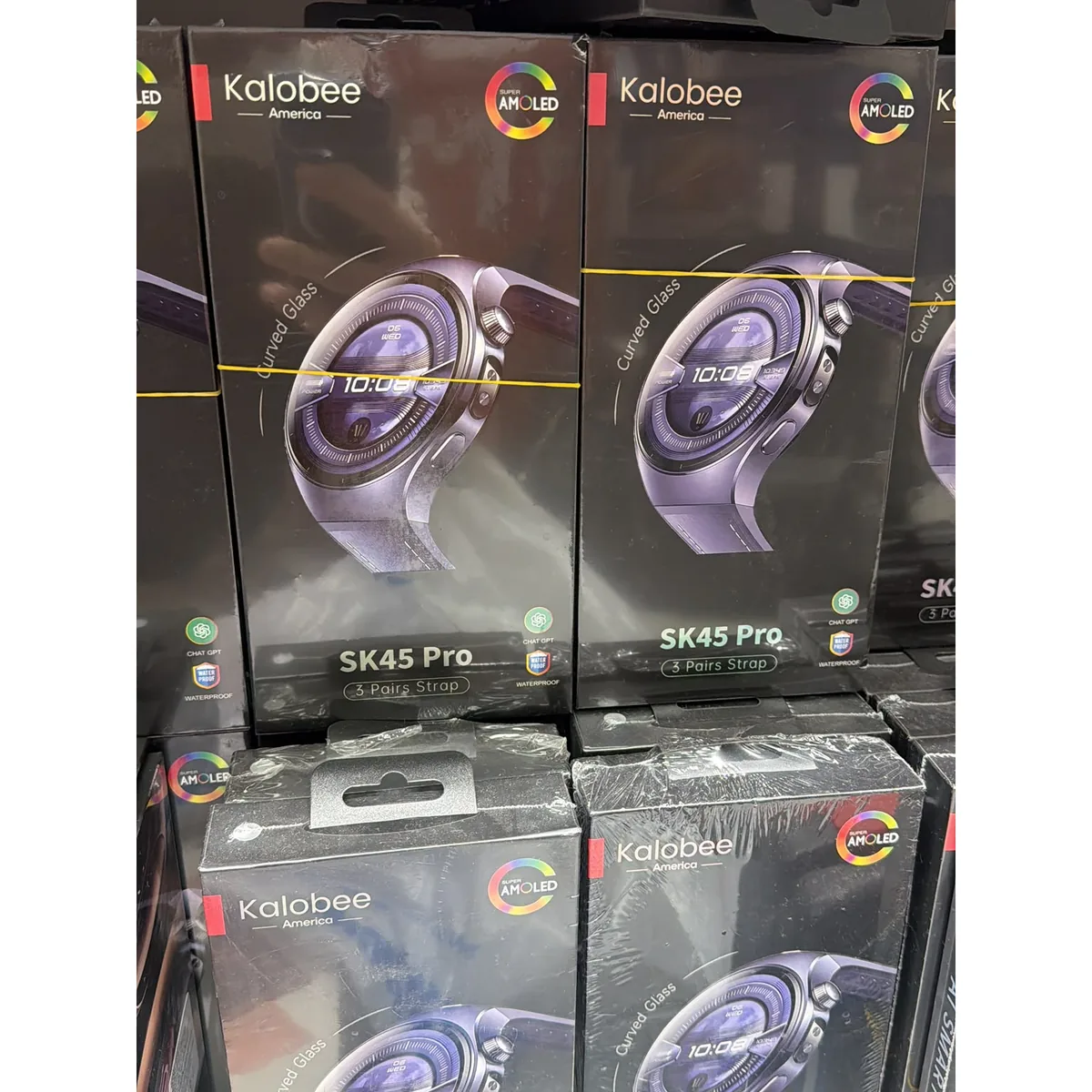 Kavisli Camlı AMOLED Akıllı Saat SK45 Pro