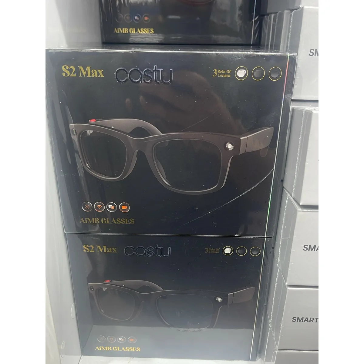 Yapay Zekâ Destekli Akıllı Gözlük S2 Max, 3 Lens Setli
